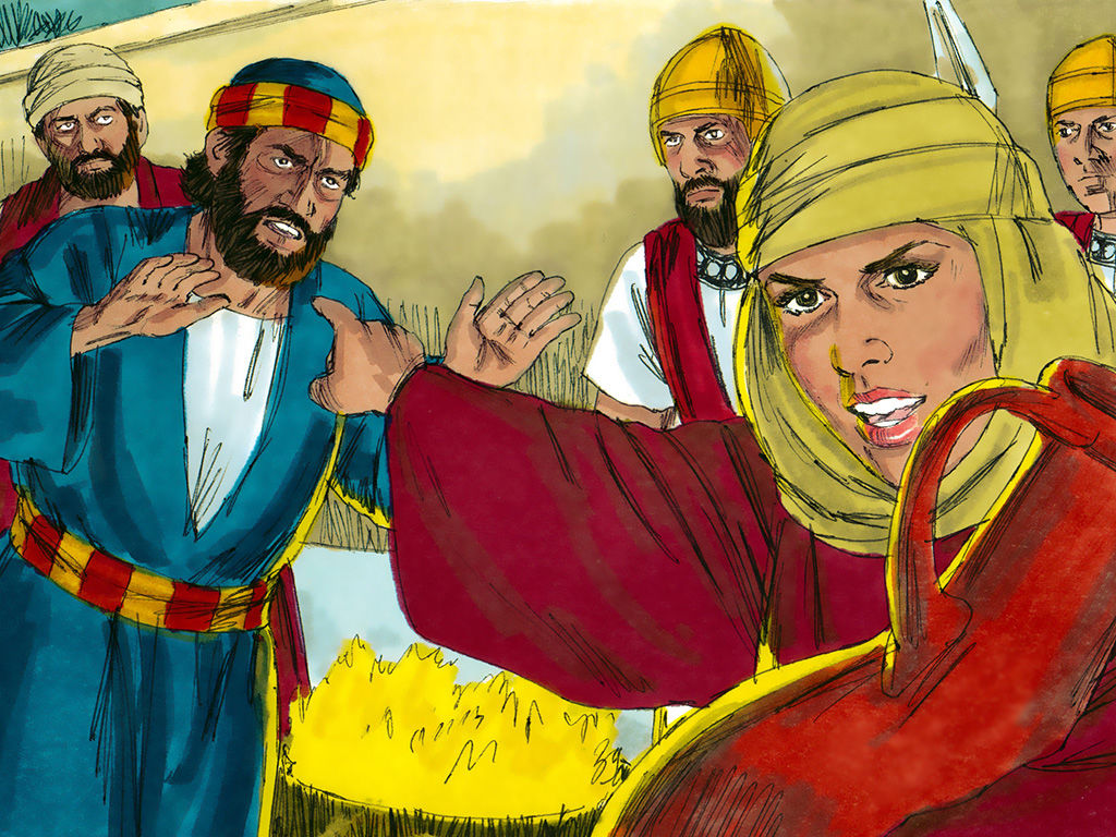 Servant girl accuses Peter of being Jesus' disciple.