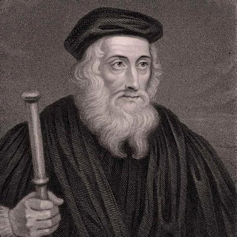 John Wycliffe -- An early English Bible translator.